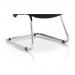 Portland Cantilever Chair Black Mesh With Arms EX000136