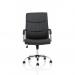 Carter Black Luxury Faux Leather Chair With Arms EX000148