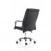Carter Black Luxury Faux Leather Chair With Arms EX000148