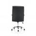 Carter Black Luxury Faux Leather Chair With Arms EX000148