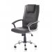 Thrift Executive Chair Black Soft Bonded Leather With Padded Arms EX000163