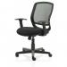 Mave Task Operator Chair Black Mesh With Arms Black Seat EX000193