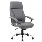 Penza Executive Grey Leather Chair EX000195