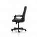 Hague Black Leather Executive Chair With Fixed Arms EX000202