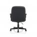 Hugo Black PU Chair With Fixed Arms EX000206