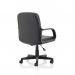 Hugo Black PU Chair With Fixed Arms EX000206