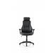 Winsor Black Leather Chair With Headrest EX000213