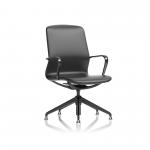 Lucia Executive Chair Black Frame With Chrome Glides EX000264