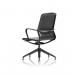Lucia Executive Chair Black Frame With Chrome Glides EX000264