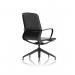 Lucia Executive Chair Black Frame With Chrome Glides EX000264
