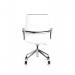 Mara Black PU White Shell Executive Office Chair EX000275