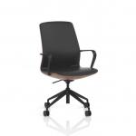 Mara Black PU Wood Shell Executive Office Chair EX000276