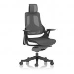 Zure Noir Black Shell Black Base Charcoal Mesh with Headrest EX000278