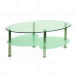 Berlin Coffee Table With Chrome Legs And Shelves FR000001