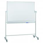 Revolving Whiteboard On Mobile Stand 120 x 120cm Lacquered Steel FR0090