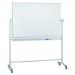 Revolving Whiteboard On Mobile Stand 180 x 120cm Lacquered Steel FR0093
