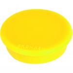 Tacking Magnet Size 13mm Adhesive Force 100g Yellow 10 Pieces FR0152