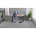 Air 1400 x 800mm Height Adjustable Office Desk Beech Top Black Leg HA01186