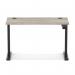Air Lite 1200 x 600mm Height Adjustable Office Desk Grey Oak Top Cable Ports Black Leg HA03854