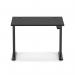 Air Lite 1000 x 800mm Height Adjustable Office Desk Black Top Cable Ports Black Leg HA03916