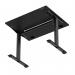 Air Lite 1000 x 800mm Height Adjustable Office Desk Black Top Cable Ports Black Leg HA03916