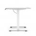 Air Lite 1200 x 800mm Height Adjustable Office Desk White Top Cable Ports White Leg HA03955