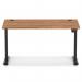 Air Lite 1400 x 800mm Height Adjustable Office Desk Walnut Top Cable Ports Black Leg HA03963