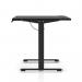 Air Lite 1600 x 800mm Height Adjustable Office Desk Black Top Cable Ports Black Leg HA03979