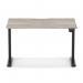 Air Lite 1200 x 800mm Scalloped Edge Height Adjustable Office Desk Grey Oak Top Black Leg HA04000