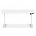 Air Lite 1600 x 800mm Scalloped Edge Height Adjustable Office Desk White Top White Leg HA04051
