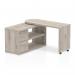 Fleur Smart Storage Office Desk Grey Oak HO00102