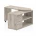 Fleur Smart Storage Office Desk Grey Oak HO00102