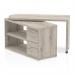 Fleur Smart Storage Office Desk Grey Oak HO00102