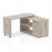 Fleur Smart Storage Office Desk Grey Oak HO00102