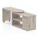 Fleur Smart Storage Office Desk Grey Oak HO00102