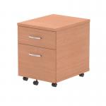 Impulse 2 Drawer Mobile Pedestal Beech I000064