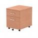 Impulse 2 Drawer Mobile Pedestal Beech I000064