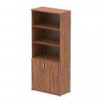 Impulse 2000mm Open Shelves Cupboard Walnut I000107