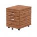 Impulse 2 Drawer Mobile Pedestal Walnut I000124