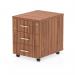 Impulse 3 Drawer Mobile Pedestal Walnut I000125