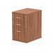 Impulse 600mm Deep Desk High Pedestal Walnut I000129