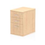 Impulse 600 Desk High Pedestal 3 Drawer Maple I000249