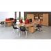Impulse Cantilever 1600 Rectangle Desk Beech I000285