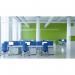 Impulse 1800 x 800mm Straight Office Desk White Top Silver Cantilever Leg I000308