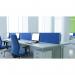 Impulse 1800 x 800mm Straight Office Desk White Top Silver Cantilever Leg I000308
