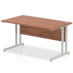 Impulse Cantilever 1400 Rectangle Desk Walnut I000328