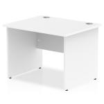 Impulse 1000/800 Rectangle Panel End Leg Desk White