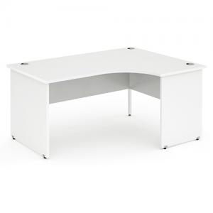 Photos - Office Desk Impulse Panel End 1400 Right Hand Crescent Desk White I000408 