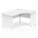 Impulse 1600mm Right Crescent Office Desk White Top Panel End Leg I000410