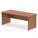 Impulse 1800 x 800mm Straight Office Desk Walnut Top Panel End Leg I000418